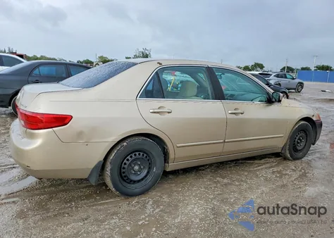 2005 Honda Accord Lx z USA, uszkodzony, nr VIN 1HGCM56455A027593